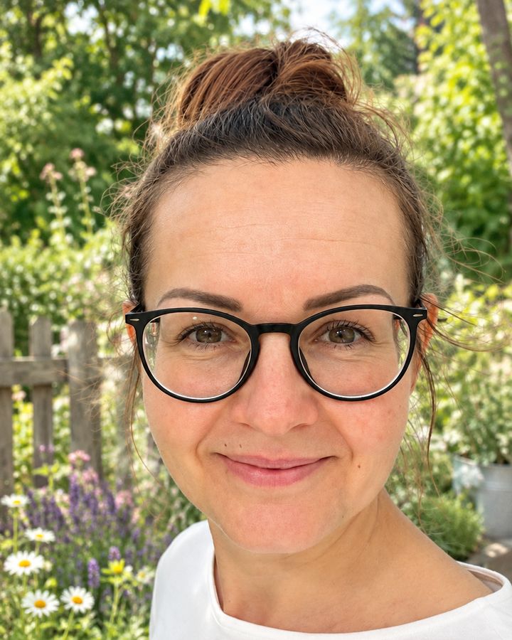 Sabine im Garten, Coachin bei Tiny House Gespräche Sabine im Garten, Coachin bei Tiny House Gespräche